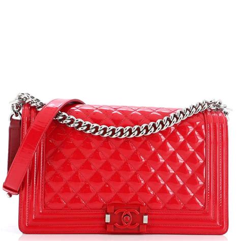 chanel patent quilted plexiglass boy flap|CHANEL Patent Calfskin Quilted New Medium .